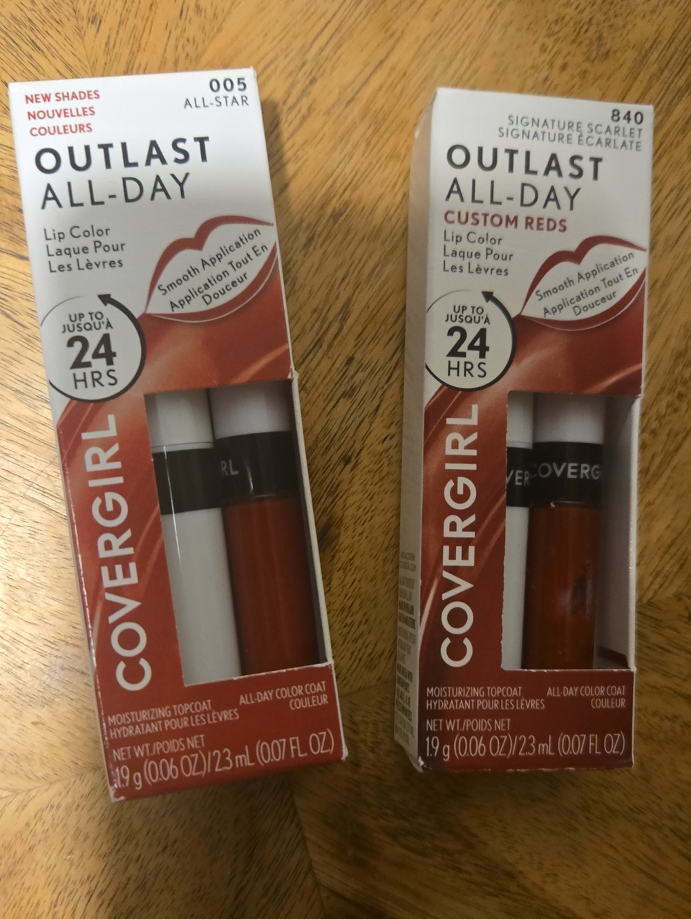 Covergirl Outlast Lip Color Duo In Shades 840 And 005